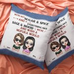 Coussin d'Oreiller Personnalisé Coussin d'Oreiller Anniversaire Cadeau de Noël pour Amis Décoration de Chambre d'Hôtes