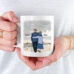 Henkilökohtainen Minä valitsen sinut alussa ja lopussa jokapäiväisen Keraaminen C-tyypin kahva muki Vuosipäivä lahja Syntymäpäivälahja pariskunnalle