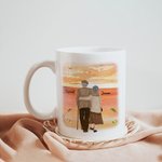 Henkilökohtainen olet maailma Keraaminen C-tyyppi kahva muki vuosipäivä Ystävänpäivä lahja pariskunnalle