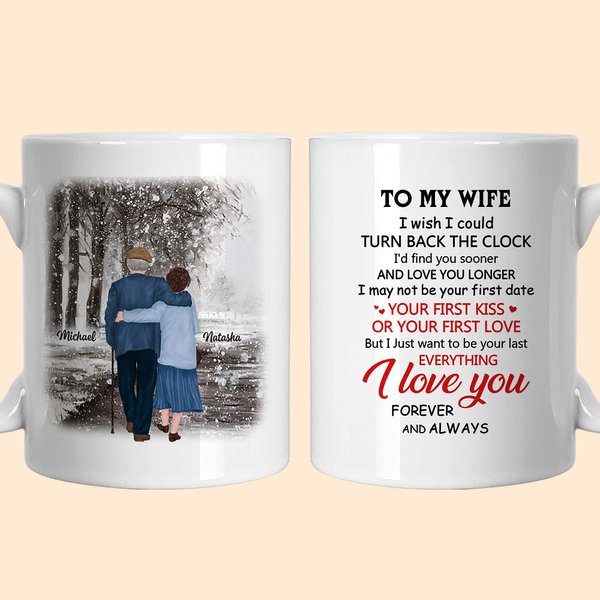 Gepersonaliseerde I'd Find You Sooner And Love You Longer Keramische C-type handvat mok Verjaardagscadeau verjaardagscadeau voor paar