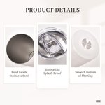 Personalised Sisters Will Always Be Connected by Heart Food Grade Stainless Steel Straight Skinny Tumbler with Straw Gift for Sister