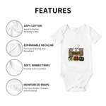 Personalised Halloween Ghost Short Sleeve Baby Onesie Soft Fall Spooky Outfit  Halloween Gift for Newborn to Infant
