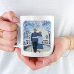 Gepersonaliseerde I Love You Keramische C-type handvat Mok Verjaardagscadeau Verjaardag Kerstcadeau voor paar