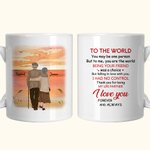 Henkilökohtainen olet maailma Keraaminen C-tyyppi kahva muki vuosipäivä Ystävänpäivä lahja pariskunnalle