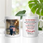 Gepersonaliseerde Thank You For Being My Life Partner Keramische C-type handvat Mok Verjaardag Memorial Gift Verjaardagscadeau voor paar