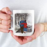 Gepersonaliseerde Never Stop Holding Hands Keramische C-type handvat Mok Verjaardagscadeau Verjaardag Kerstcadeau voor paar