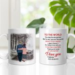 Gepersonaliseerde Ik hou van je voor altijd en altijd Keramische C-type handvat Mok Verjaardag Souvenir Gift Verjaardagscadeau voor paar