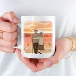 Henkilökohtainen olet maailma Keraaminen C-tyyppi kahva muki vuosipäivä Ystävänpäivä lahja pariskunnalle