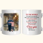 Gepersonaliseerde Thank You For Being My Life Partner Keramische C-type handvat Mok Verjaardag Memorial Gift Verjaardagscadeau voor paar