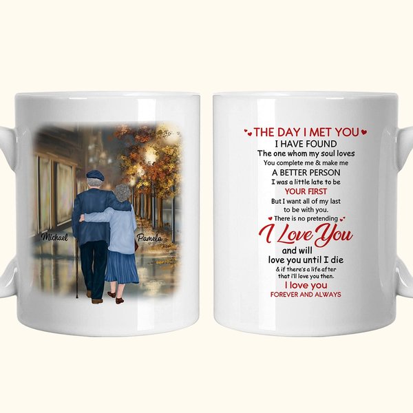 Gepersonaliseerde The One Whom My Soul Loves Keramische C-type handvat Mok Verjaardagscadeau Verjaardagscadeau voor echtpaar