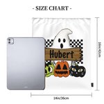 Personalizado divertido Halloween calabaza fantasma bolsa de cordón espeluznante tratar bolsa mochila bolsa de regalo de Halloween para niños niños am