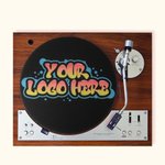 Personalized Full Color Printed Your Logo Vinyl Record DJ Turntable Mat Gift for Musician Vinyl Lovers
