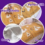 Gepersonaliseerde Halloween Ghost Goose Pumpkin Zachte Deken met Naam Halloween Cadeau voor Kinderen