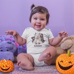 Bebé Personalizado Vaca Fantasma con Calabaza Body Halloween Baby Shower Regalo para Bebé