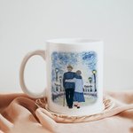 Gepersonaliseerde I Love You Keramische C-type handvat Mok Verjaardagscadeau Verjaardag Kerstcadeau voor paar