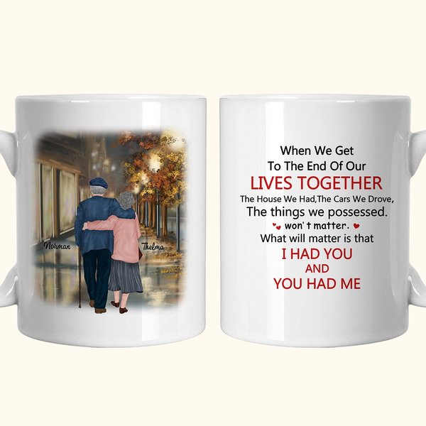 Gepersonaliseerde I Just Want To Be Your Last Everything Keramische C-type handvat Mok Verjaardagscadeau Verjaardag Kerstcadeau voor paar