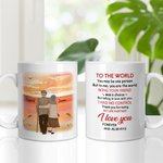 Henkilökohtainen olet maailma Keraaminen C-tyyppi kahva muki vuosipäivä Ystävänpäivä lahja pariskunnalle