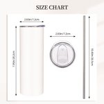 Personalized My Sister Has An Awesome Sister Food Grade Stainless Steel Straight Skinny Tumbler with Straw Gift for Sisters