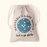 Personalisierte Glitter Disco Ball Favors Tote Bag Last Disco Party Bachelor Party Brautjungfer Geschenk