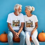 Personalizado Divertido Halloween Fantasma Calabaza Camiseta con Nombre Halloween Spooky Temporada Regalo para la Familia Amigos