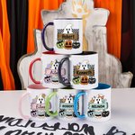 Gepersonaliseerde Spooky Ghost Pompoen 11oz Keramische Mok Halloween Trick or Treat Gift voor Feest Home Decor