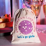 Personalisierte Glitter Disco Ball Favors Tote Bag Last Disco Party Bachelor Party Brautjungfer Geschenk
