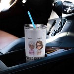 Personalised We Are Trouble 20oz Stainless Steel Tumbler for Hot and Cold Drinks Christmas Gift Birthday Gift for Friend