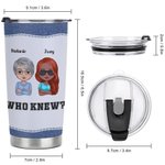 Personlig Vi är problem när vi är tillsammans 20oz rostfritt stål Tumbler Julklapp Födelsedagspresent till bästa vän