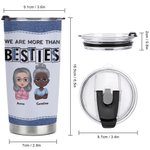 Personalised We Are More Than Besties 20oz Stainless Steel Tumbler for Daily Use Christmas Gift Birthday Gift for Sister