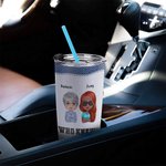 Personlig Vi är problem när vi är tillsammans 20oz rostfritt stål Tumbler Julklapp Födelsedagspresent till bästa vän