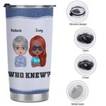 Personlig Vi är problem när vi är tillsammans 20oz rostfritt stål Tumbler Julklapp Födelsedagspresent till bästa vän