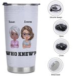 Personalised We Are Trouble 20oz Stainless Steel Tumbler for Hot and Cold Drinks Christmas Gift Birthday Gift for Friend