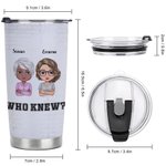 Personalised We Are Trouble 20oz Stainless Steel Tumbler for Hot and Cold Drinks Christmas Gift Birthday Gift for Friend