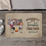 Henkilökohtainen Yhdessä RV Camping Ovimatto Vuosipäivä Syntymäpäivälahja pariskunnalle