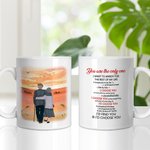 Henkilökohtainen valitsen sinut rakastamaan koko olemuksellani ehdoitta Keraaminen C-tyypin kahva muki Vuosipäivälahja Syntymäpäivälahja pariskunnalle