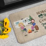 Personalised Husband And Wife Camping Partners for Life Door Mat Valentine's Day Gift
