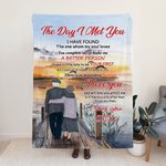 Gepersonaliseerde De Dag Dat Ik Je Ontmoette Ik Heb Degene Gevonden Van Wie Mijn Ziel Houdt Deken Vrouwelijk Geschenk