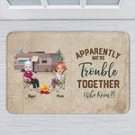 Henkilökohtainen Yhdessä RV Camping Ovimatto Vuosipäivä Syntymäpäivälahja pariskunnalle