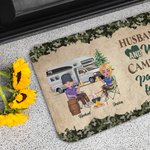 Personalized Husband And Wife Camping Partners for Life Door Mat Gift for Camping Couples
