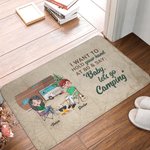 Personalisierte romantische Camping Trip Erinnerungen Türmatte Jahrestag Geburtstag Geschenk für Ehepaar