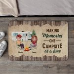 Personlig Making Memories One Campsite at a Time Dörrmatta Alla hjärtans dag Födelsedagspresent för par