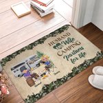 Personalized Husband And Wife Camping Partners for Life Door Mat Gift for Camping Couples