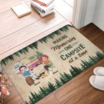 Personalized Making Memories One Campsite at a Time Door Mat Home Decoration Anniversary Gift