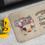 Henkilökohtainen Yhdessä RV Camping Ovimatto Vuosipäivä Syntymäpäivälahja pariskunnalle