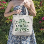 Personalisierte Eukalyptus Brautjungfer Jute Tasche Hochzeit Geschenk Portable Canvas Tote Bag Brautdusche Bachelorette Party Geschenk