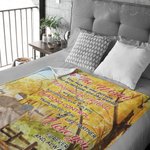 Personalizada To The World You May Be One Person But To Me, You Are The World Manta Regalo de Esposo Sherpa Flannel