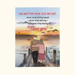 Personalised No Matter How Old We Get Never Stop Holding Hands Blanket  Wife's Gift Wedding Anniversary