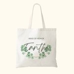 Personalisierte Eukalyptus Brautjungfer Jute Tasche Hochzeit Geschenk Portable Canvas Tote Bag Brautdusche Bachelorette Party Geschenk