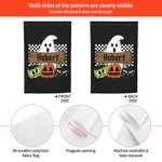 Personalisierte Hippie Geist Kürbis Halloween Garten Fahne Geschenke für Familie im Freien Halloween Hof Dekor Garten Kunst