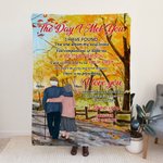 Personalisierte Der Tag, an dem ich dich traf Ich habe denjenigen gefunden, den meine Seele liebt Decke Ehefrau Geschenk Hochzeitstag